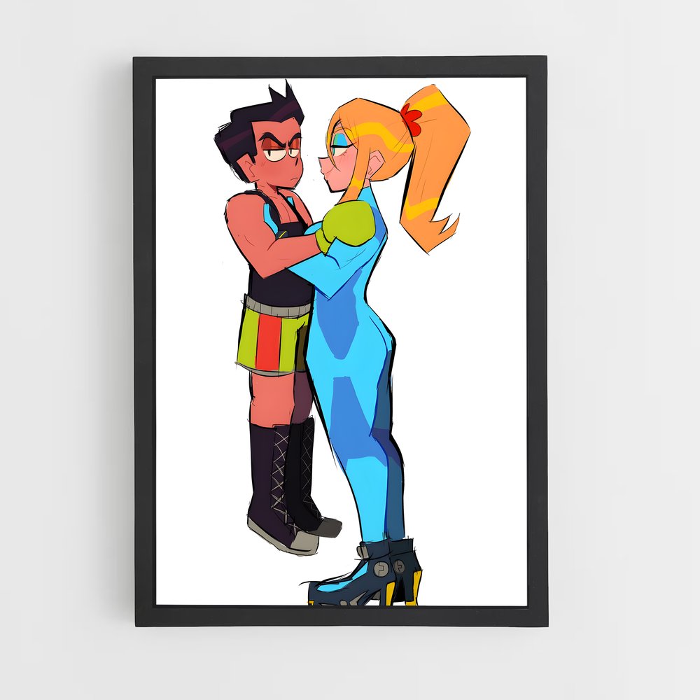 Poster Min câlin – affiche Super Smash Bros (vue 2)
